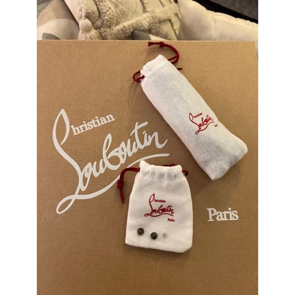 Christian Louboutin Loubishark Sneakers in Grey Suede Size EU 42.5/ US 9.5✨ - Picture 13 of 16